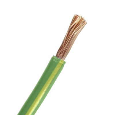 Cable flexible de protección verde y amarillo libre de halógenos