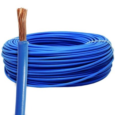 Rollo de cable unipolar azul libre de halógenos