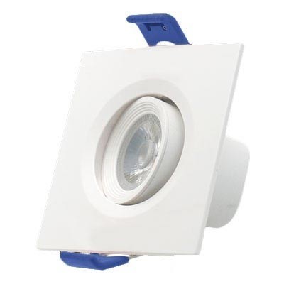 Mini downlight cuadrado orientable de 7 vatios